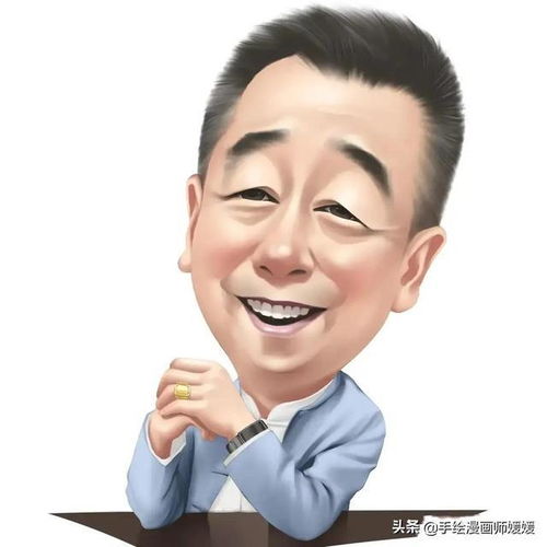 换个新头像吧,幽默的中年大叔手绘动漫头像,夸张幽默,立体感强