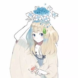 一组小清新的女生插画头像
