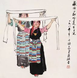 中国舞画大师叶浅予作品欣赏