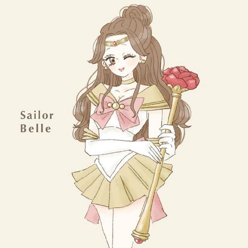 看惯了日常风格的迪士尼公主,突然变身美少女战士,全员过于可爱