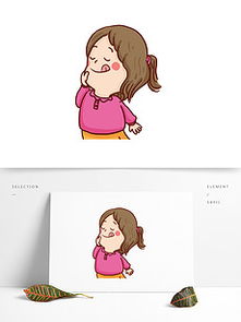 女生表情模板女生表情格模板下载我图网