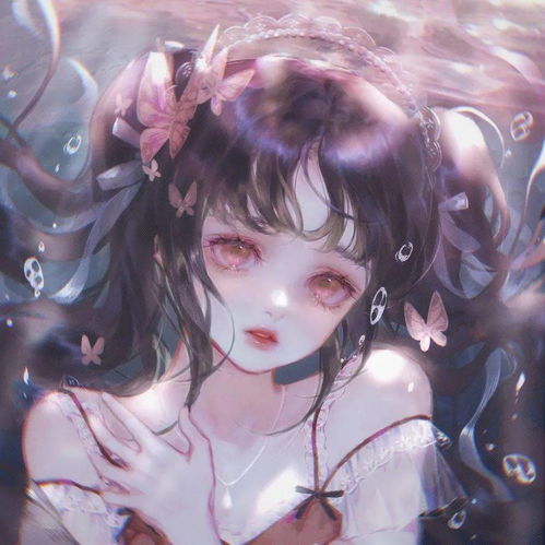 动漫女生头像超绝唯美的粉色系古风头像
