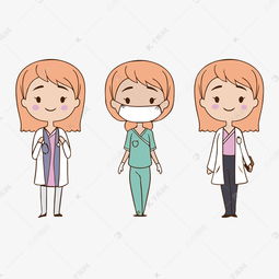 手绘q版卡通人物医院女医生素材图片免费下载高清psd千库网图片编号11094102