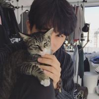 动漫男生抱猫头像可爱微信头像图片大全