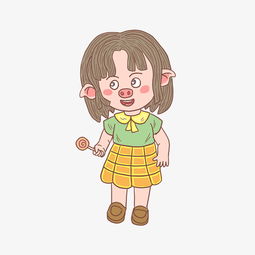 短发女生卡通头像图片壁纸