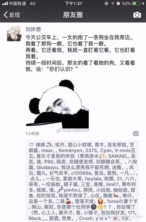 沙雕网友的朋友圈