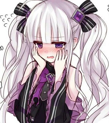 漫头女生美美哒二次元动漫头像害羞撒