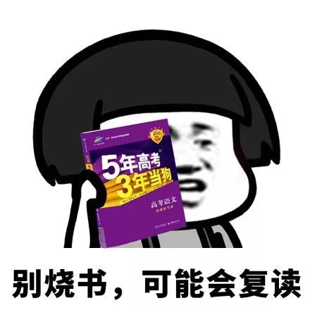 搞笑高考过来人的一些建议表情包,别烧书,可能会复读