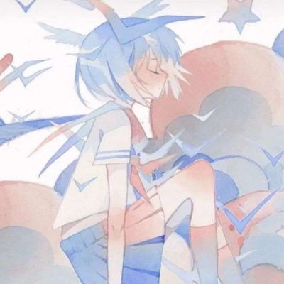 蓝色系动漫女生头像你说蓝色是卡通动漫头像我要个性网