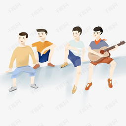 毕业季男孩手绘插画素材图片免费下载高清psd千库网图片编号10749262