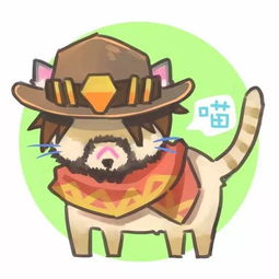 头像控守望先锋英雄萌猫化
