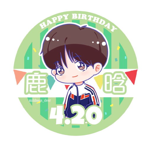 还有两个月才到鹿晗的生日已经有lwjj把生贺头像画粗来了
