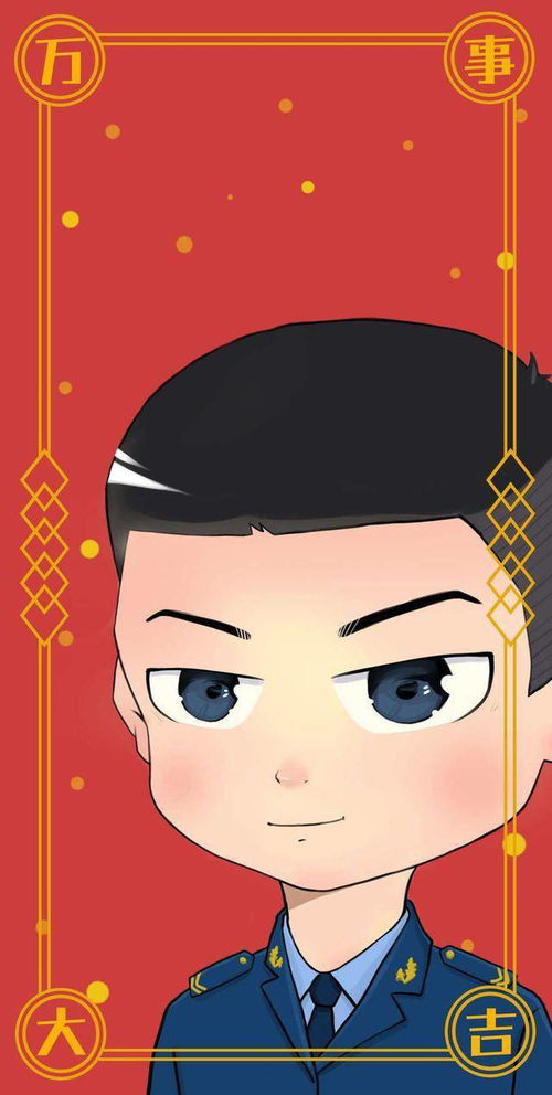 兵哥哥头像主题手绘壁纸,祝您好运2021