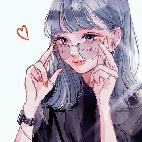 不同表情的女孩人物头像