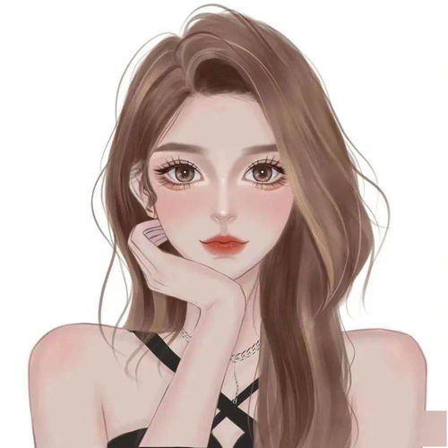 卡通头像戴眼镜女生可爱萌迪丽热巴