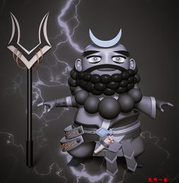 三维动画卡通角色沙和尚