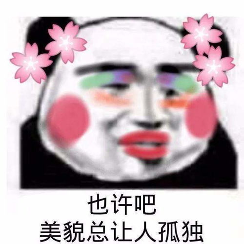 幽默搞笑表情包也许吧,美貌总让人孤独