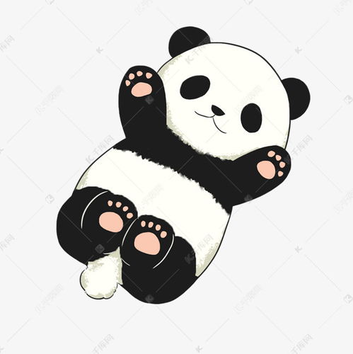 手绘卡通免扣熊猫素材图片免费下载千库网