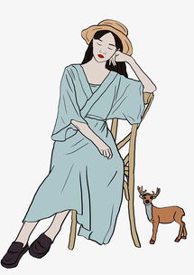 穿着时尚的女孩小鹿图片素材psb格式下载动漫人物大全