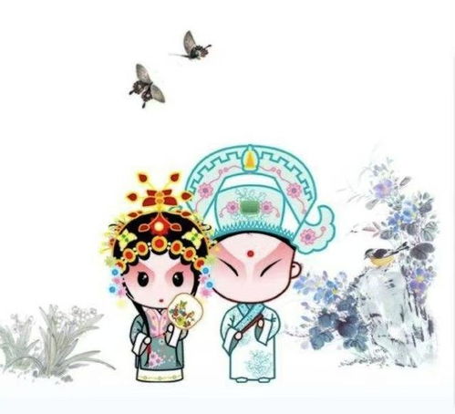 卡通招财微信头像国粹京剧