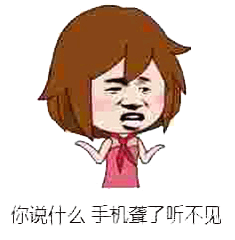 你说什么手机聋了北鼻斗图表情