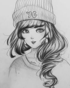 漫画素描人物头发比较难画特别是女生的头发让我一头雾水求指点