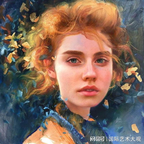 乌克兰美女画家安娜美子的油画,香气扑面而来