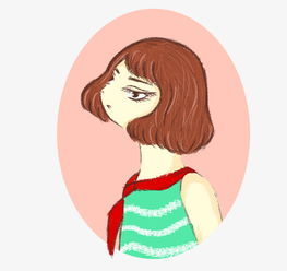 卡通人物头像女生霸气短发