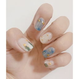 高贵气质美甲款式图