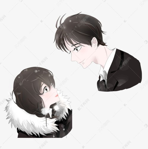 手绘卡通情侣头像素材图片免费下载千库网