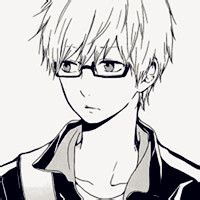 动漫男生黑白