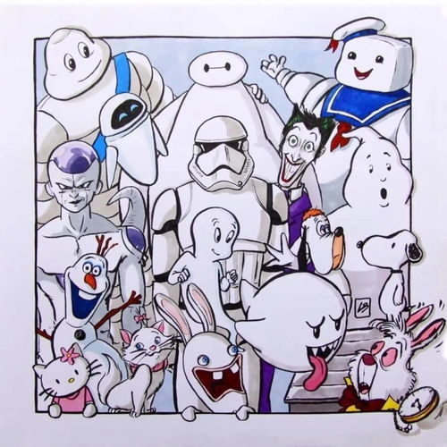 插画师lindabouderbala笔下的手绘动漫集