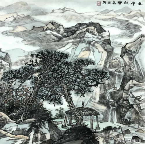程振国的山水画,细腻见笔墨,豪迈贯山河