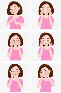 涂眼霜的美女手绘卡通图标素材图片免费下载千库网