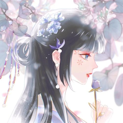 微信头像仙里仙气的女生动漫头像这个颜色美炸了