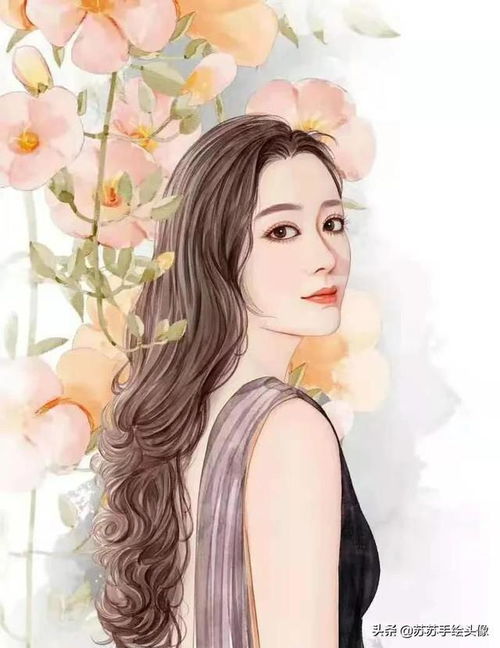 换个头像吧,优雅知性的女生手绘头像,文艺范十足