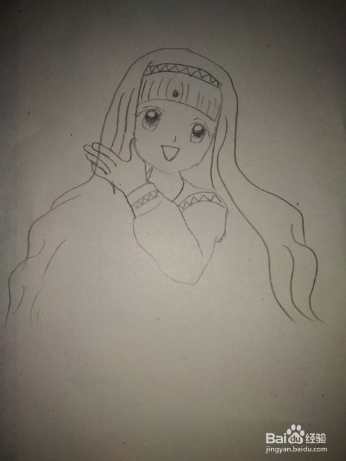 动漫女孩简笔画教程