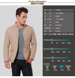 hx男装秋冬新品男士羽绒西服立领辑格子时尚羽绒服70羽绒la1661