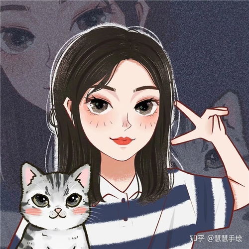 手绘女头像成熟手绘真人照片制作卡通头像手绘真人照片变漫画