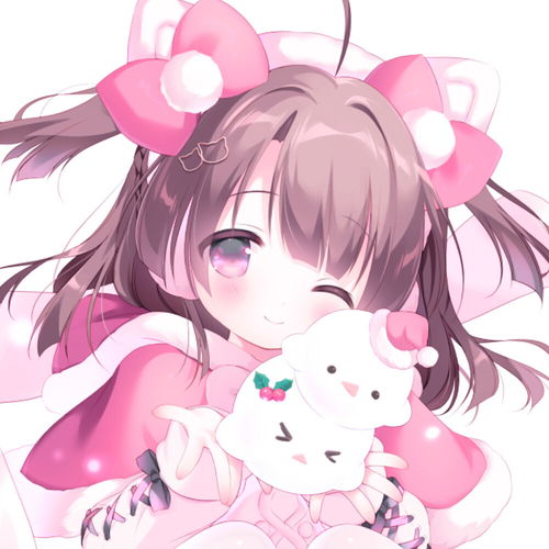 软妹专用动漫头像小猪小猪胖乎乎喝杯奶盖咕噜噜