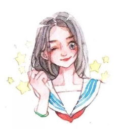 长发清新动漫女生头像