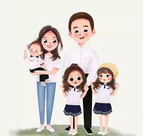 头像来啦亲子头像之四口之家五口之家