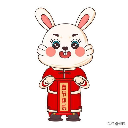 18幅精选卡通兔子祝福壁纸图,萌动你的新春朋友圈