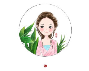 卡通男生头像手绘插画情侣头像