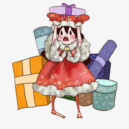 双手托着礼盒的小女孩儿图片素材其他格式下载动漫人物大全