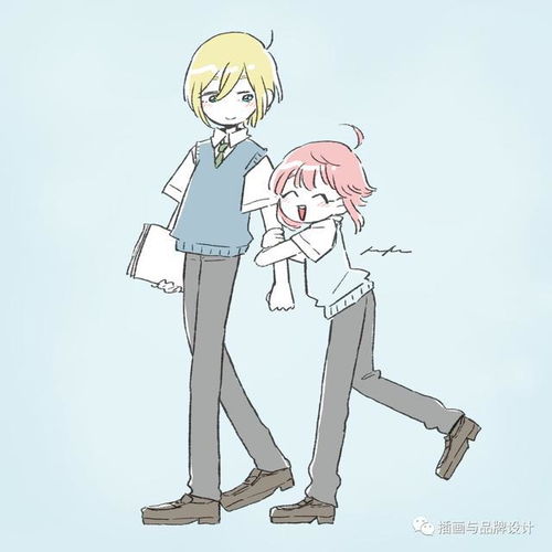 插画丨萌系二次元简笔画美少女,概括充满青春活力的少女日常