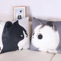 黑猫白猫一左一右情侣头像微信头像图片大全
