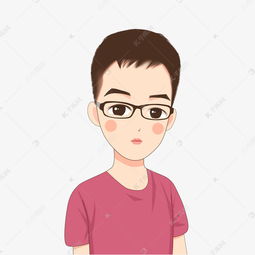 手绘卡通韩版带眼睛的男孩素材图片免费下载千库网