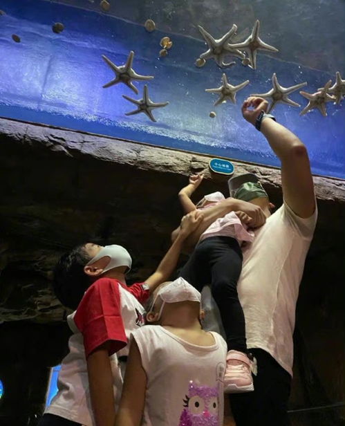 郭晶晶开通社交账号晒全家福,祖孙三代游水族馆,深情表白霍启刚