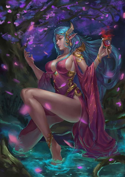 动漫cg原画厚涂美女比基尼美女